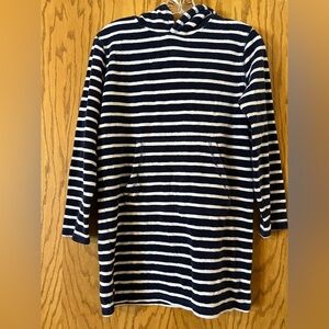 Mini Boden Navy and White Toweling Cover Up